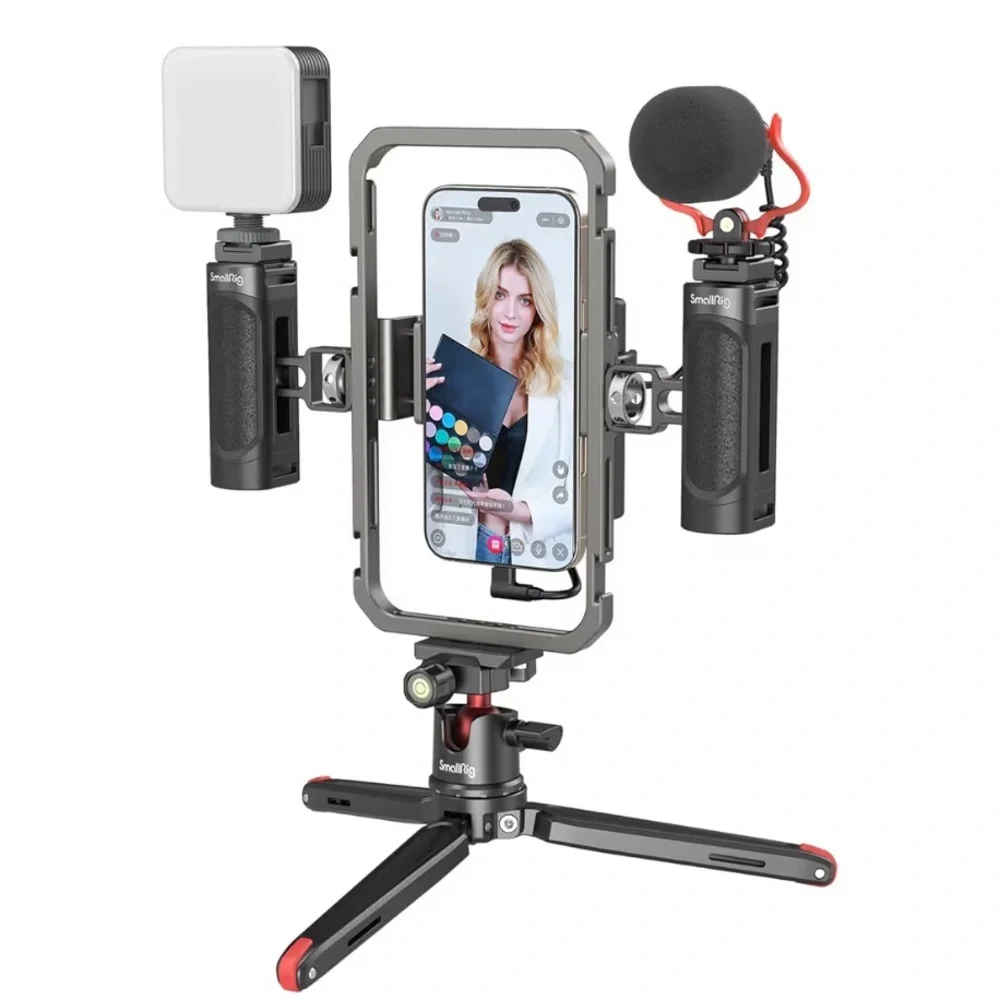 SmallRig Universal Phone Video Rig Kit for iPhone, Smartphone and Cameras, Phone